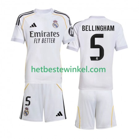 Real Madrid Jude Bellingham 5 Voetbalshirts Kind Thuis 2025-26